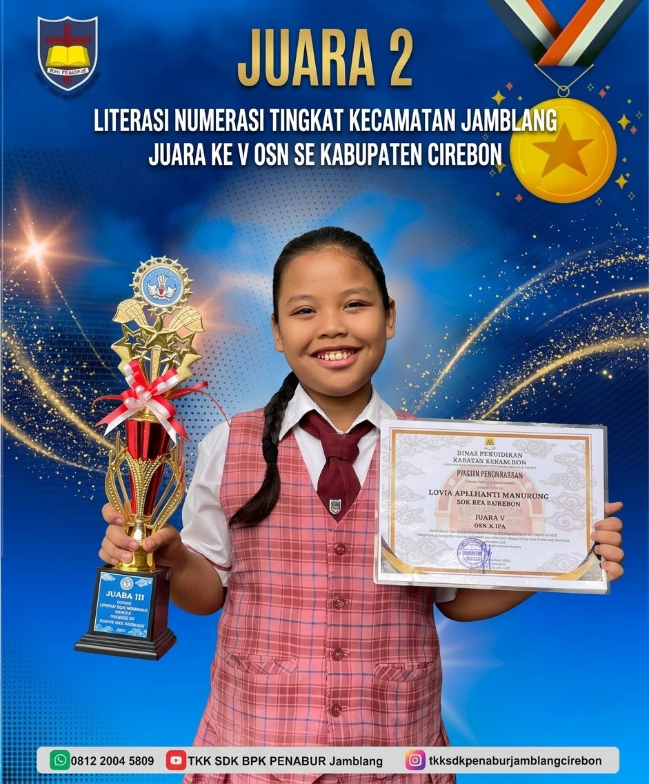 Juara 2 lomba literasi numerasi tingkat kecamatan Jamblang tahun 2025 dan Juara 5 OSN se Kabupaten Cirebon